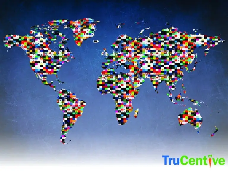 World image with gift cards