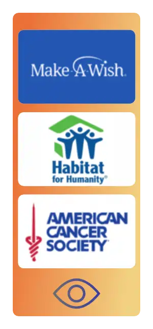 Three Charity card options. TruCentive makes Charity easy!