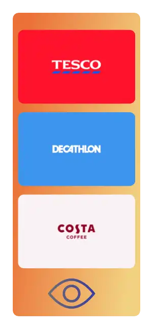 Three International Gift Cards